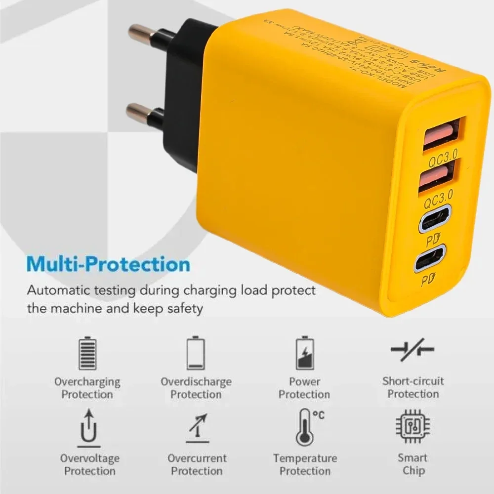 Быстрое зарядное устройство Xiaomi 120 Вт Тип C Quick Charge 3.0 USB-адаптер для iPhone Samsung Xiaomi PD USB-универсальное зарядное устройство Быстрая зарядка