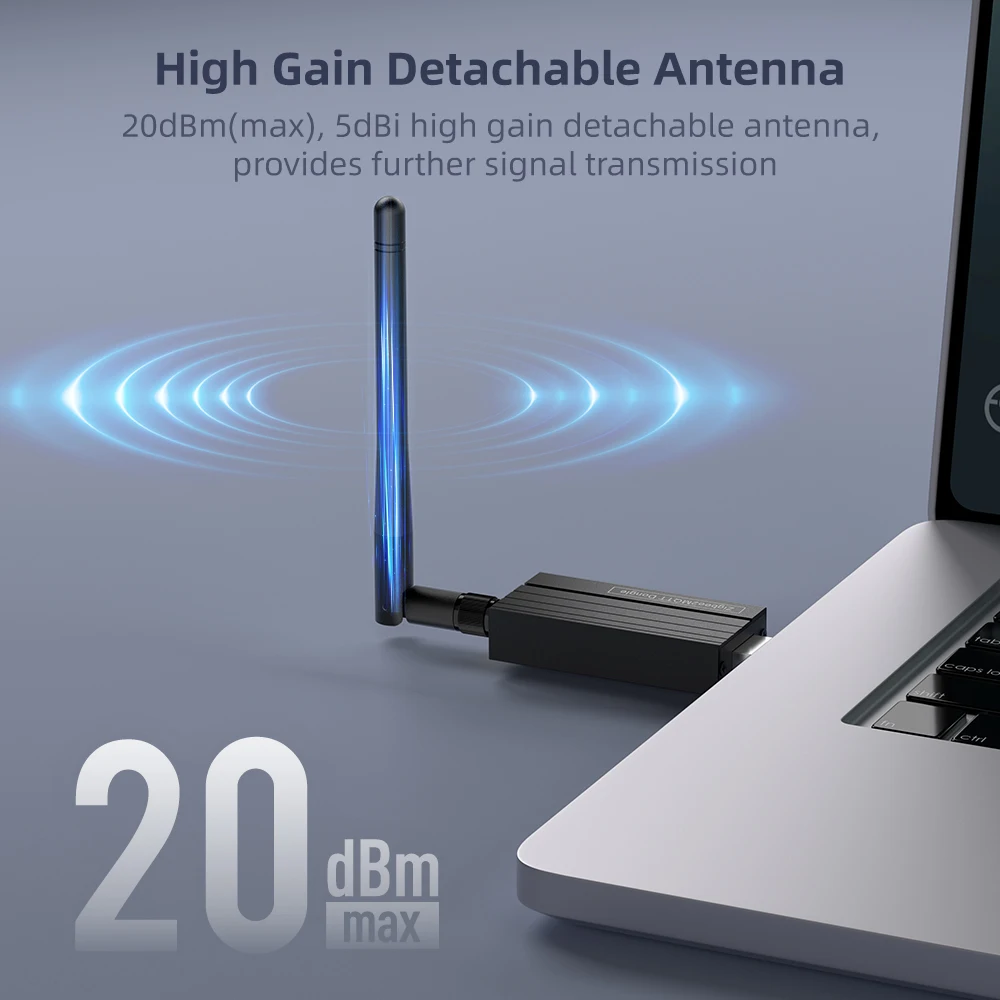AVATTO Zigbee 3.0 USB Dongle Plus, ponte sem fio Zigbee Gateway Hub Zigbee Dongle Captura de interface USB