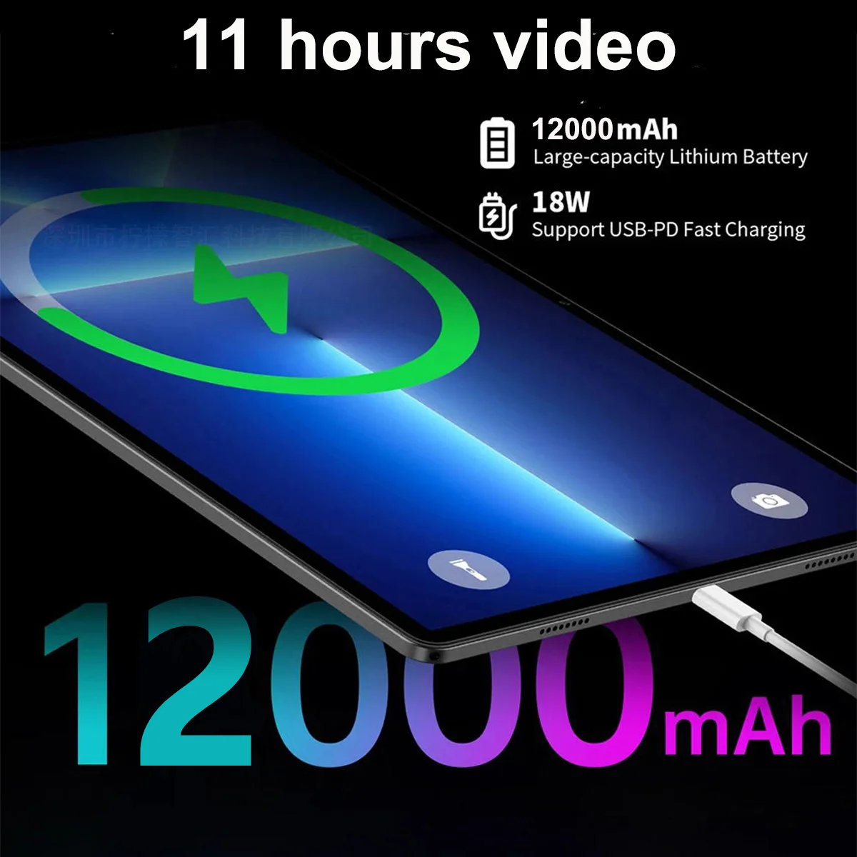 Global Version 14 นิ้วแท็บเล็ตพีซีหน้าจอขนาดใหญ่ 1920x1200 IPS 16 + 512GB แท็บเล็ต 14 "Android 14 4G LTE เกมการศึกษา PAD 12000mAH แบตเตอรี่
