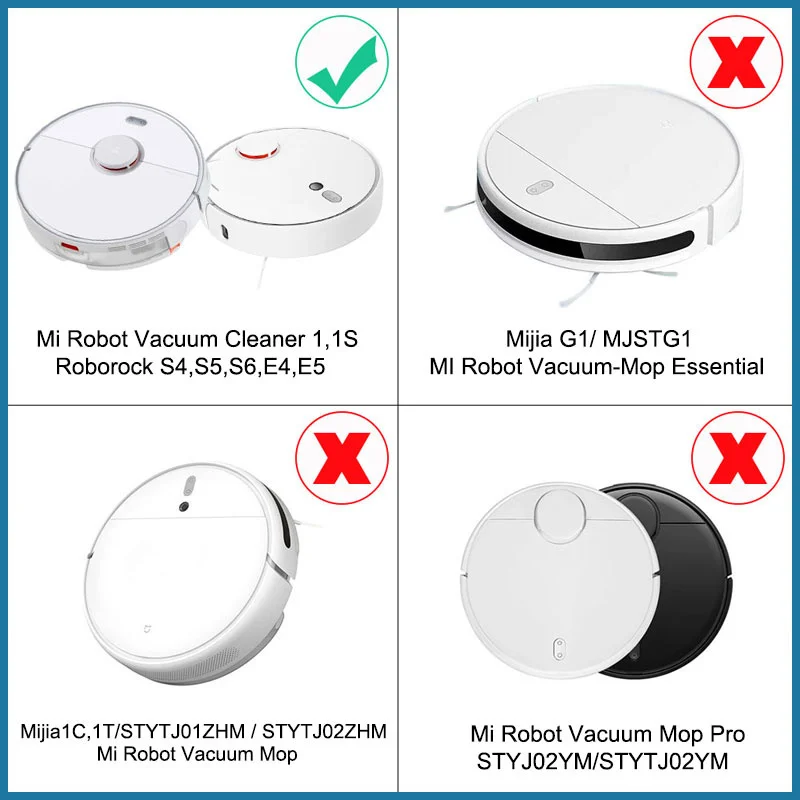 ตัวกรอง Hepa สําหรับ Xiao mi mi jia 1 S,Roborock S5 S50 Max,mi เครื่องดูดฝุ่นหุ่นยนต์, mop Roller แปรงด้านข้างอุปกรณ์เสริมอะไหล่ชุด