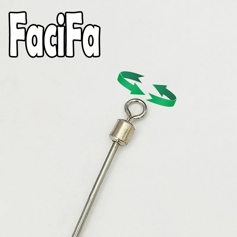 6 Pcs 베어링 회전 낚시 커넥터 빠른 후크 Urfe Para Temporales Enganches Rapidos Para la Pesca Kolay Atma Aparati
