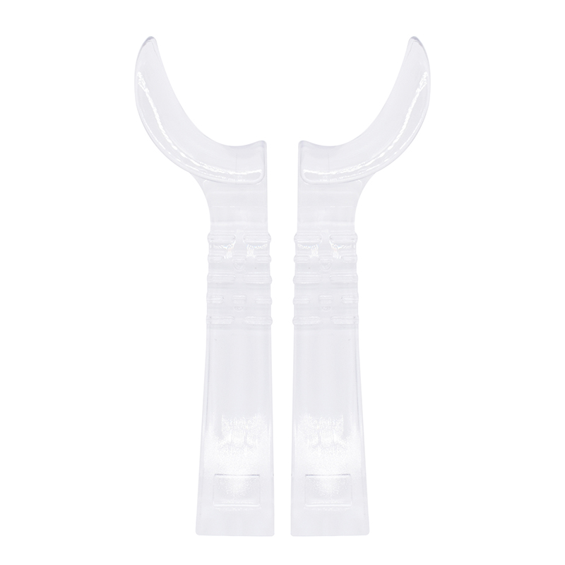 Retractor de labio Dentalhalf Side, dispositivo de soporte Intraoral, abridor de boca, Retractor de mejillas transparente izquierdo + derecho