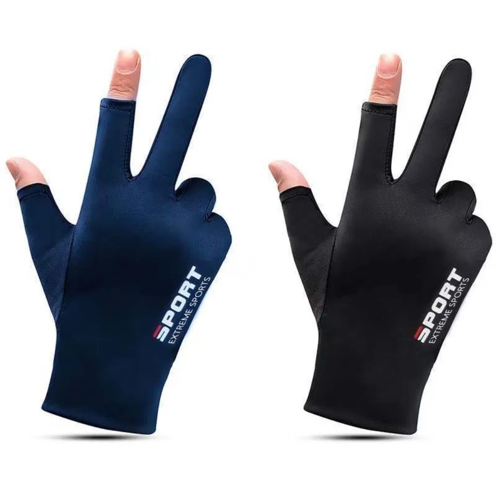 1 paio di guanti da pesca per sport all'aria aperta touch screen sottile equipaggiamento protettivo anti UV guanti da corsa per moto antiscivolo e traspiranti