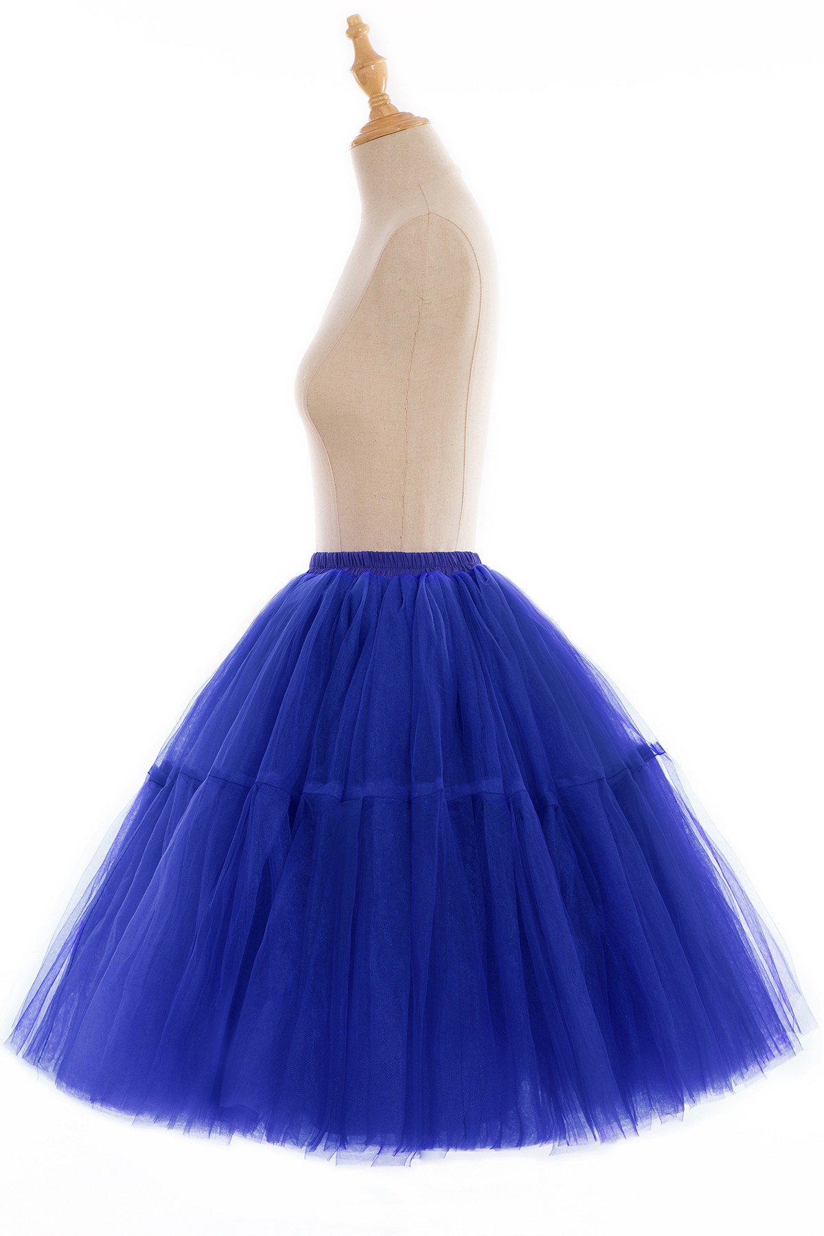 BABYONLINE Gonna soffice in tulle Sottoveste per adulti Elastico in vita Sottogonna Strati da sposa Midi Tutu Gonne Donna Prom Sera