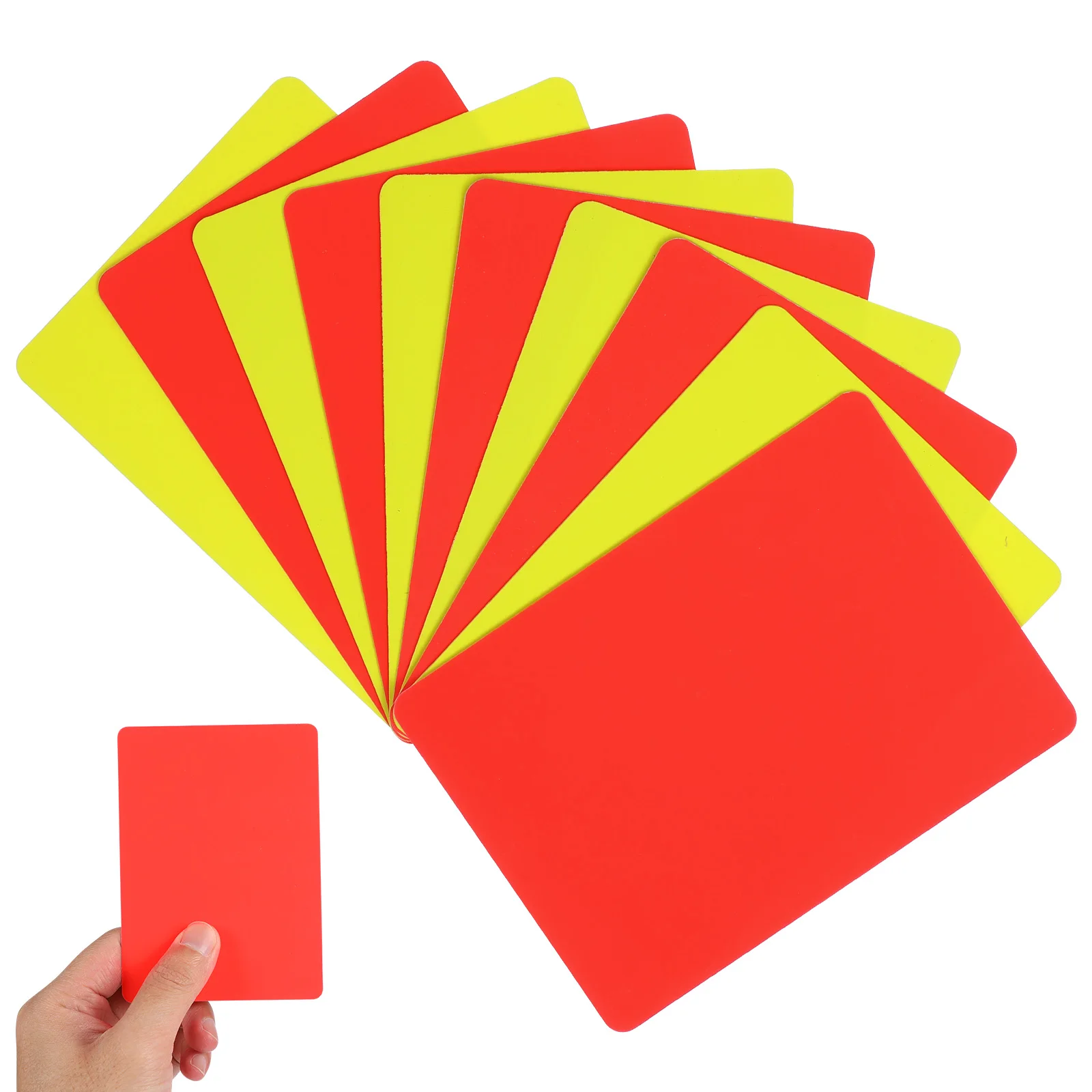 10pcs Referee Cards Set Red Yellow Judge Cards Football Soccer Standard Cards Score Sheets Notebook Judge Cards Accessories