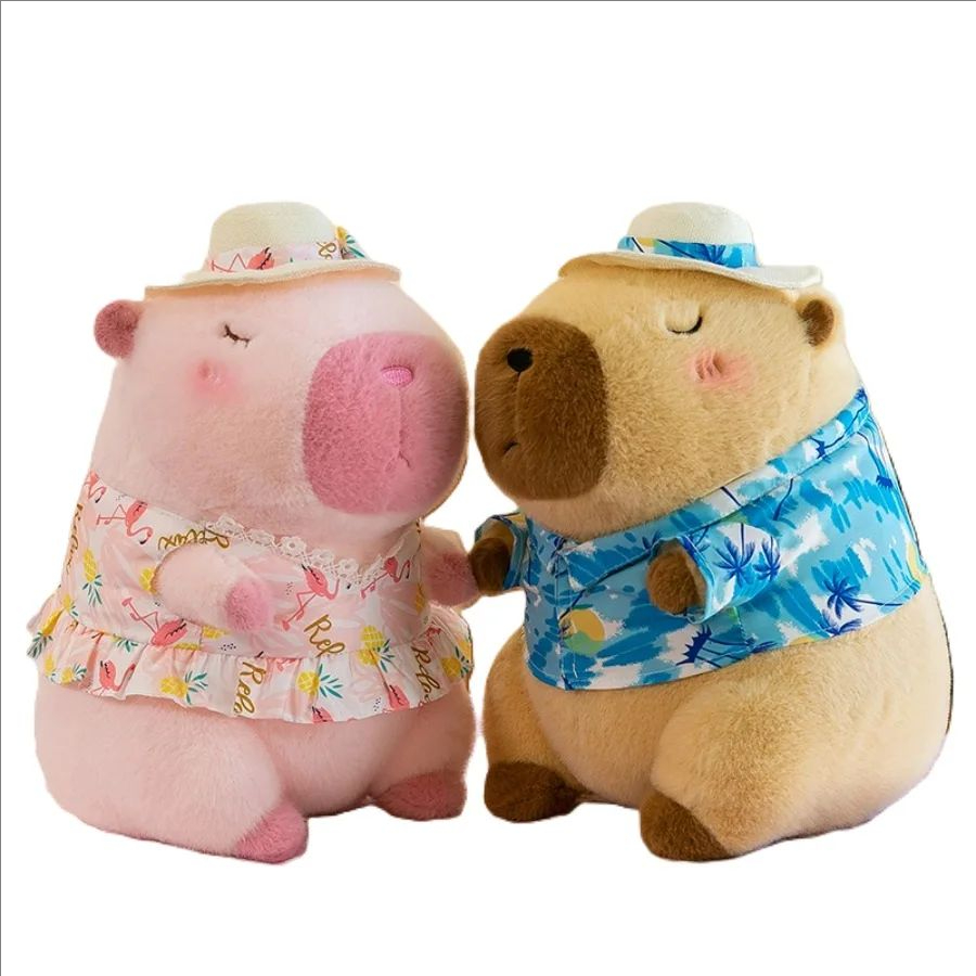 Gelbe Ente Schwimmring Capybara Plüschtier Niedliche Simulation Beachwear Capibara Kawaii Stofftier Geburtstag Reisegeschenke