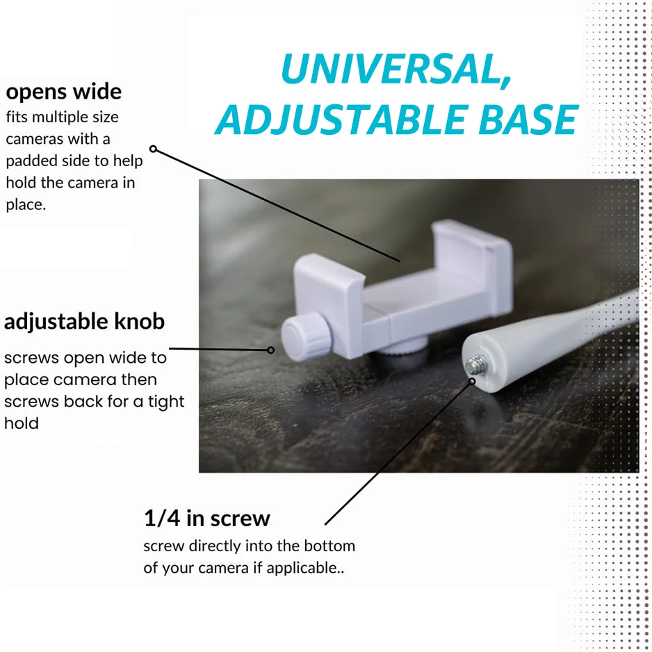 Suporte universal para monitor de bebê, suporte flexível de torção para webcam, haste de berço sem furos