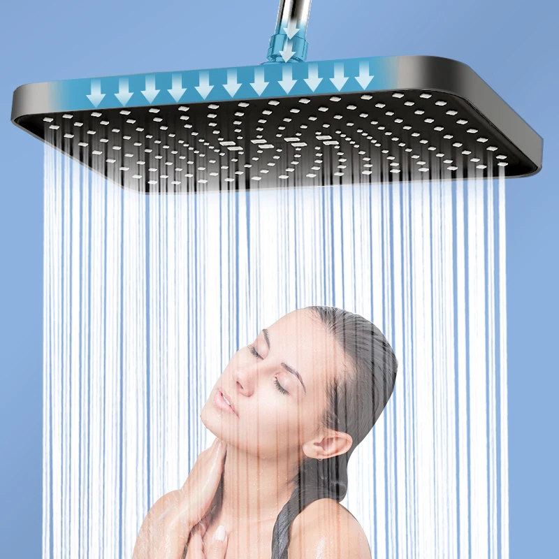 1 PC แรงดันสูงหัวฝักบัว,Luxury ห้องน้ํา Showerhead,ปรับมุม, anti-Clogging หัวฉีดซิลิโคน,Water Sav