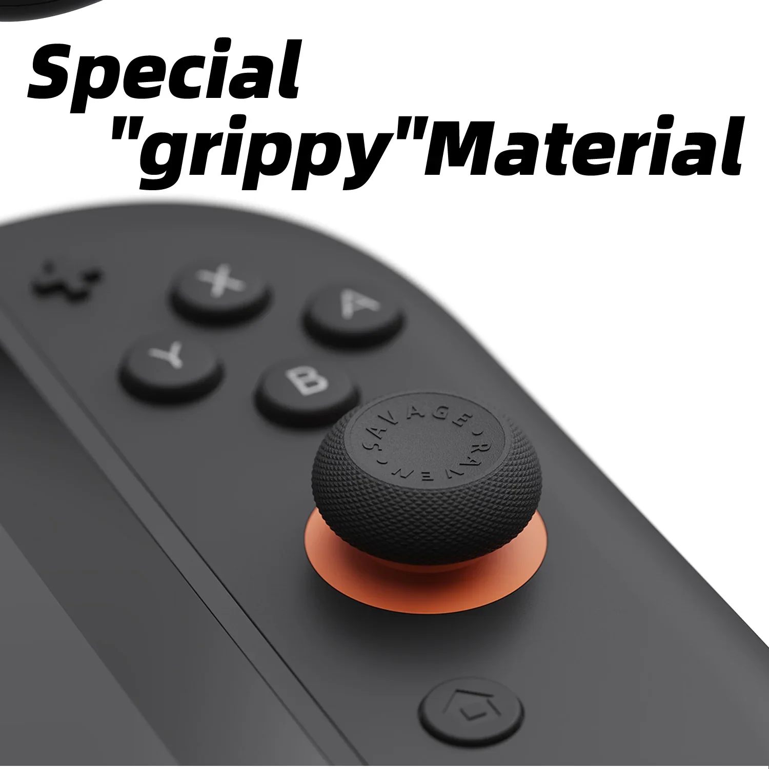 Savage Raven by Skull & Co. JoyCon Thumb Grip Set for Nintendo Switch 2 Joystick Cap Thumbstick Cover for NS2 (6PCS/PACK)