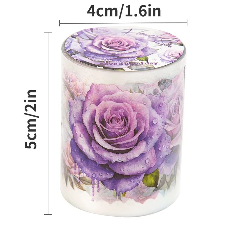 Mr.paper PET Washi Tape Flower Garden Series Decorative Tape Set Sticker for Plant and Flower Lovers Diary Stationery Stickers
