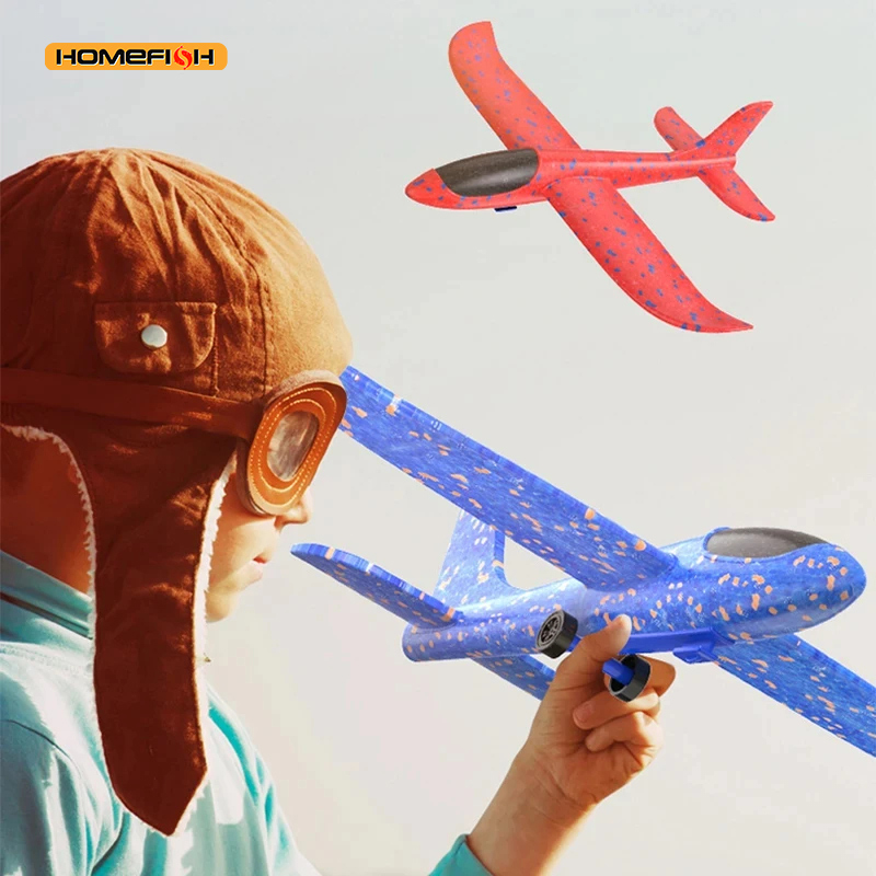 Juguetes de avión de eyección de espuma para niños, interacción entre padres e hijos, parque de aviones de espuma al aire libre