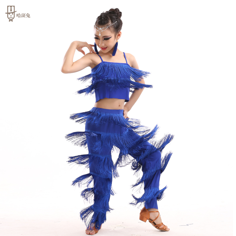 Latin Dance Training Costume Girl New Children's Performance Costume Competition Regulations Latin dance dress
