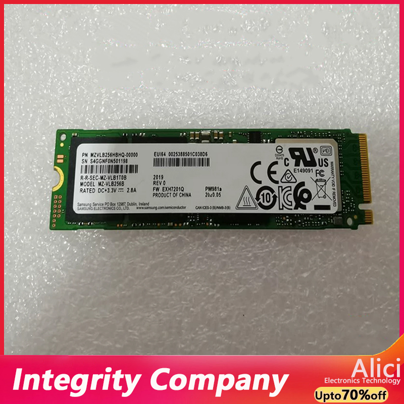 Original New For Samsung SSDSamsung PM981a 256G512G1TB M.2 2280 NVMe protocol SSD Laptop desktop hard disk