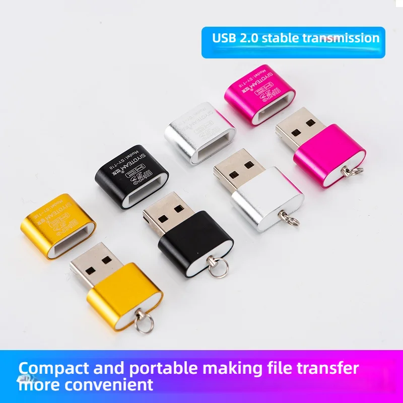 El lector de tarjetas USB Micro SD con ranura para tarjetas TF se convierte en unidad flash USB para computadora o adaptador USB para automóvil
