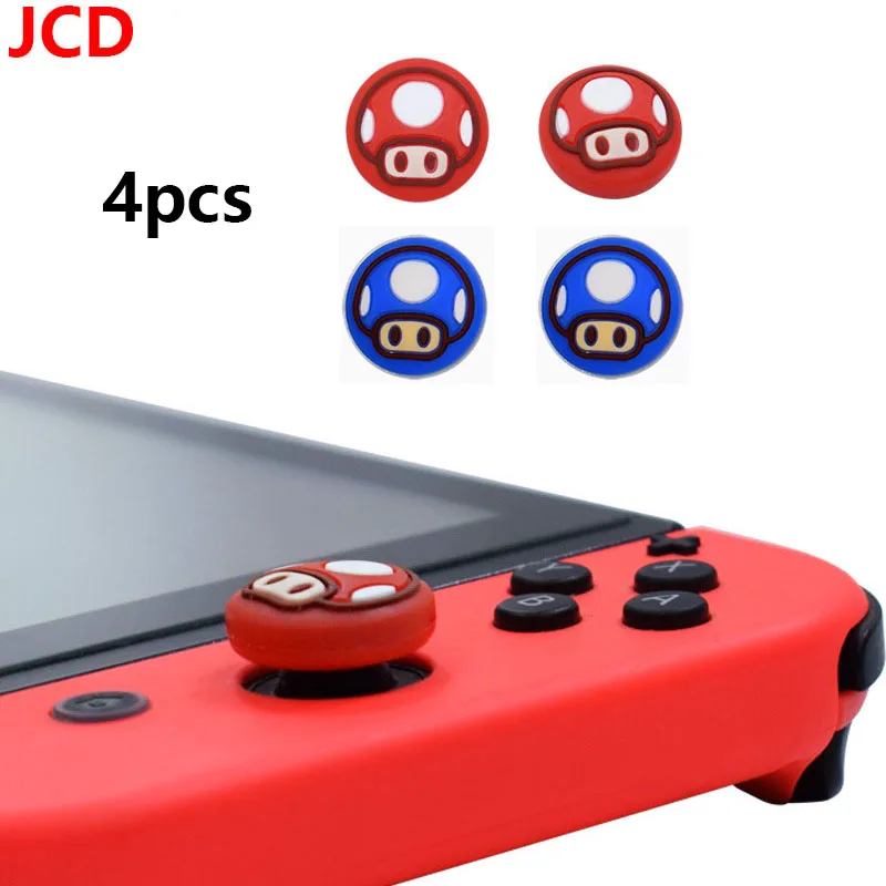 Cappucci per impugnatura per pollice in gomma siliconica da 4 pezzi per Nintendo Switch Lite OLED Joy-Con Controller Joystick Cap Enhancer