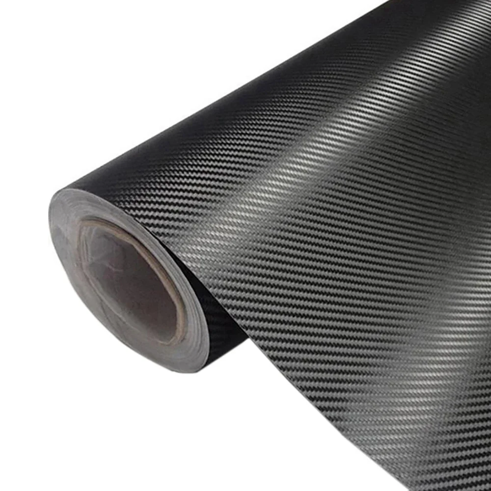 30cm x 127cm 3D fibra de carbono vinilo revestimiento para coche rollo de película pegatinas y calcomanías para coche accesorios de estilo para motocicleta automóviles