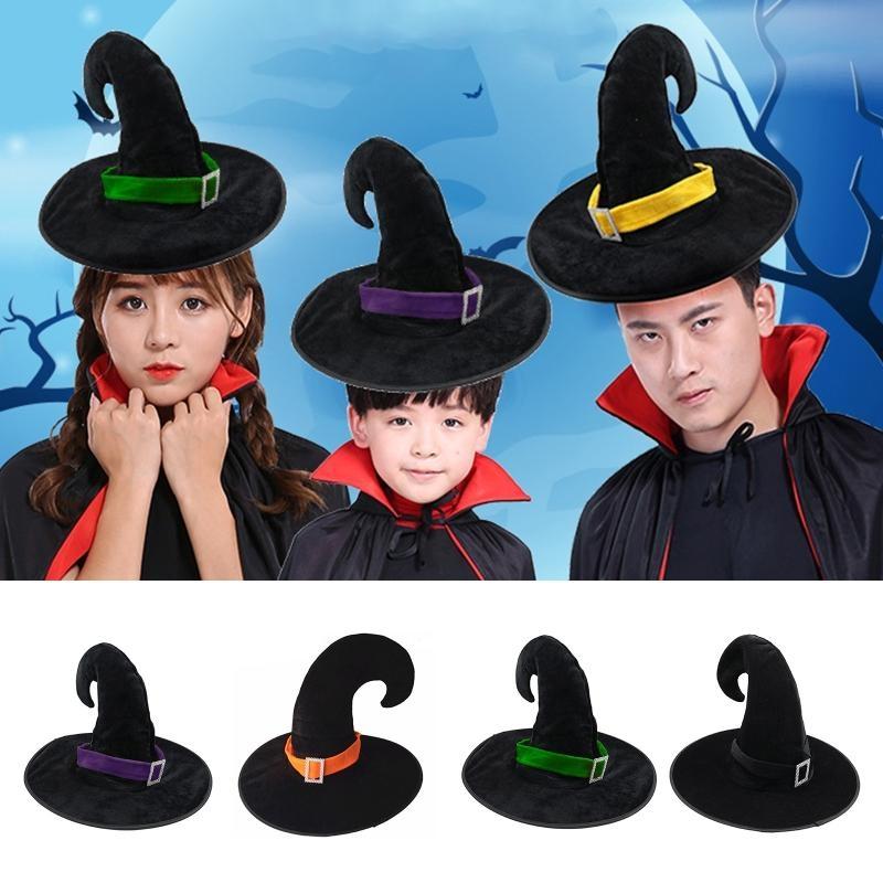 652f Halloween Witch Hat Wanita Lembaga Lady Fashion Halloween Party Cosplay Hat