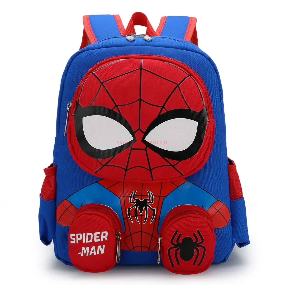 スパイダーマンの学生用バックパック,スーパーヒーローのランドセル,幼稚園の3D漫画ステレオ,子供用トラベルバッグ,ギフト,新しいコレクション2024