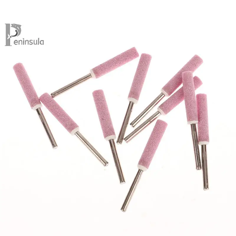 10Pcs Chainsaw Sharpener Grinding Stone File 4/4.8/5.5/6mm Chains Saw Sharpening Set Polishing Metals Stones