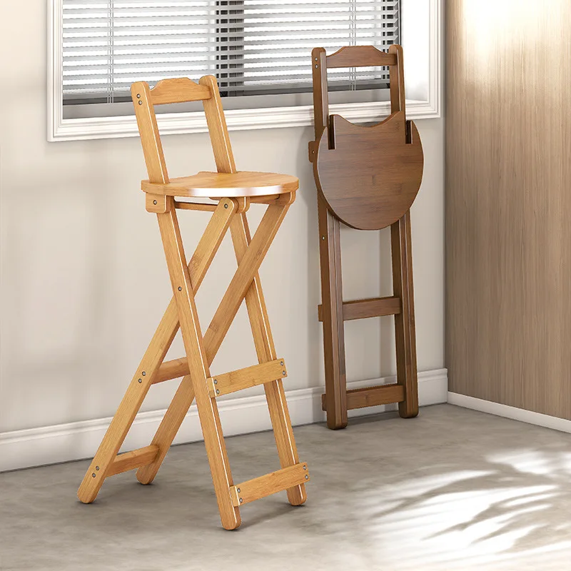 Silla de Bar, silla de Bar sencilla para el hogar, respaldo para balcón, taburete de Bar, cafetería, silla alta, taburete de Bar