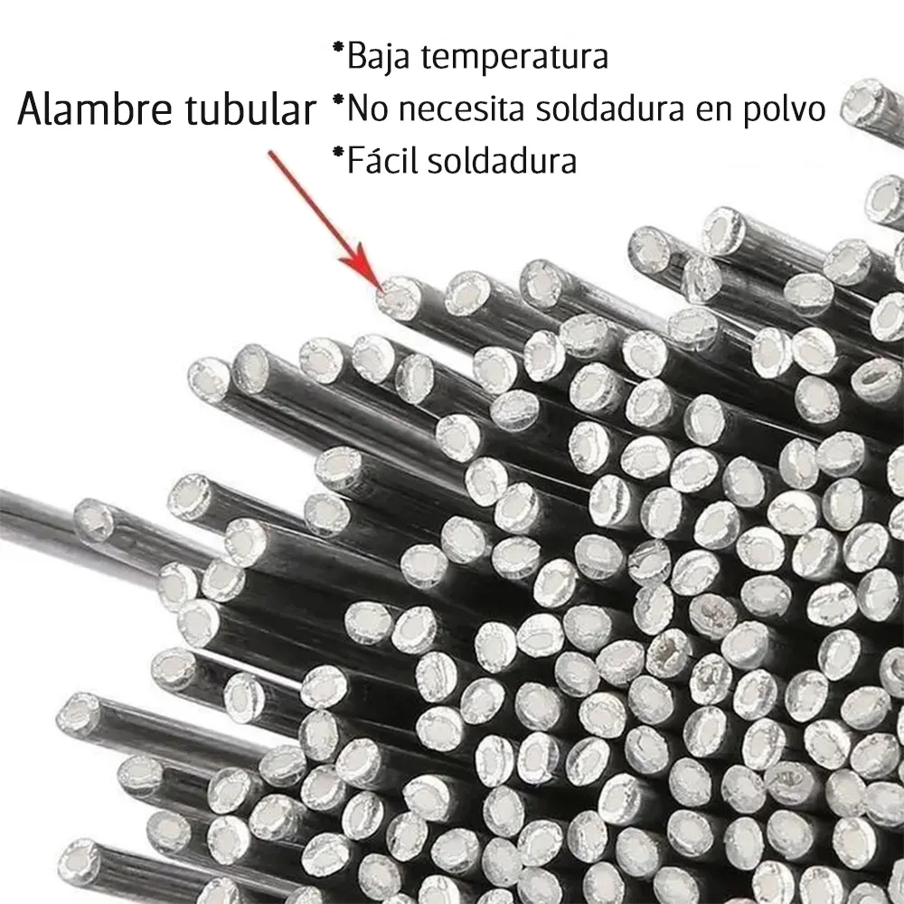 Varilla de soldadura de cobre y aluminio, alambre con núcleo de acero, cobre, aluminio, herramienta de soldadura, varillas de soldadura con flujo de soldadura, herramienta manual de alambre con núcleo