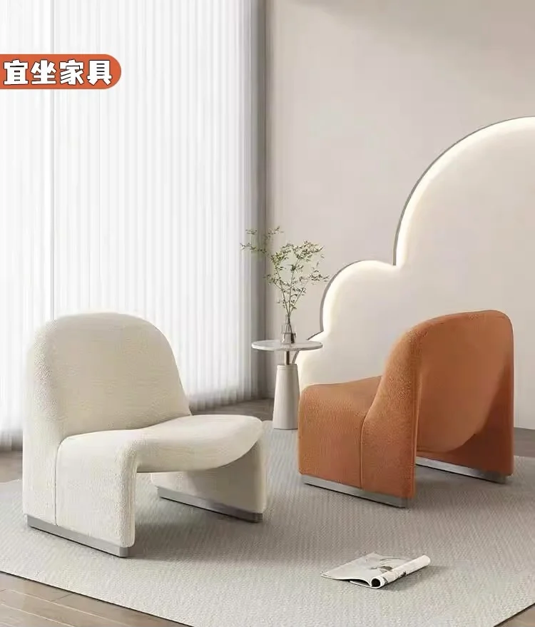 Light Luxury, Sofa Single Sofa Living Room Balcony Modern Minimalist Designer Casual Chair Creative Internet Celebrity Hill