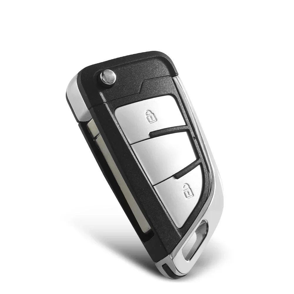 KEYYOU-Shell chave dobrável remoto modificado do carro, 2, 3 botões, VW Volkswagen MK4, Bora, Golf 4, 5, 6, Passat, Polo, Touran, 1Pc, Novo