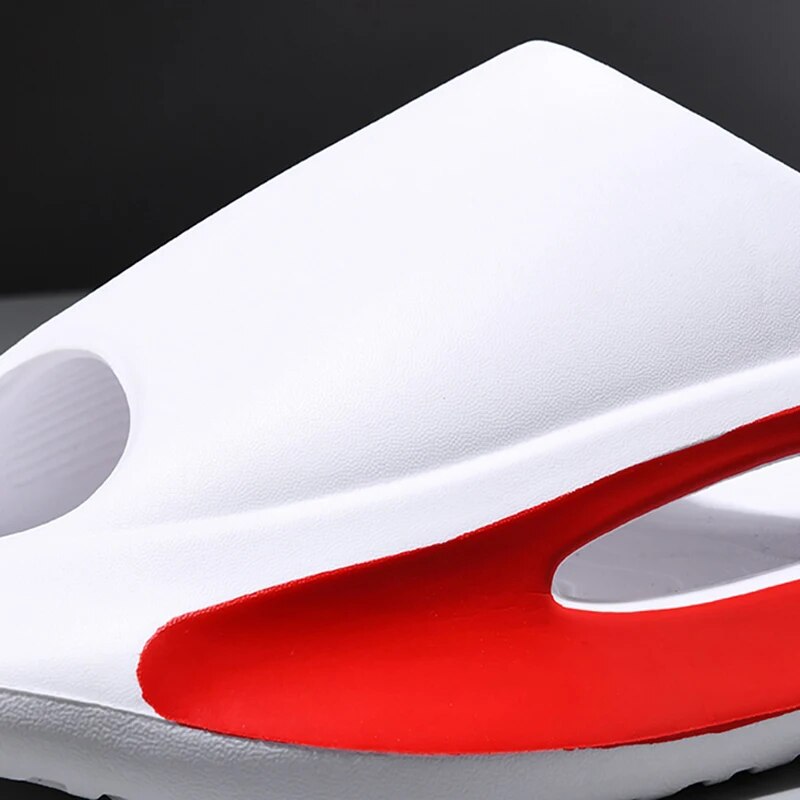 Verão novo grosso chinelos de eva para casa interior dos homens sola macia chinelos frescos para outwear masculino sapato lote slide sandálias