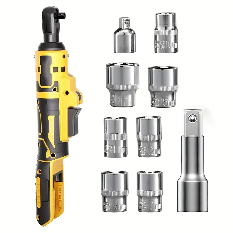3/8" kabelloser elektrischer Ratschenschlüssel 500 N.M Akku-Schraubendreher Schlagentfernung für Dewalt 18V-21V Akku