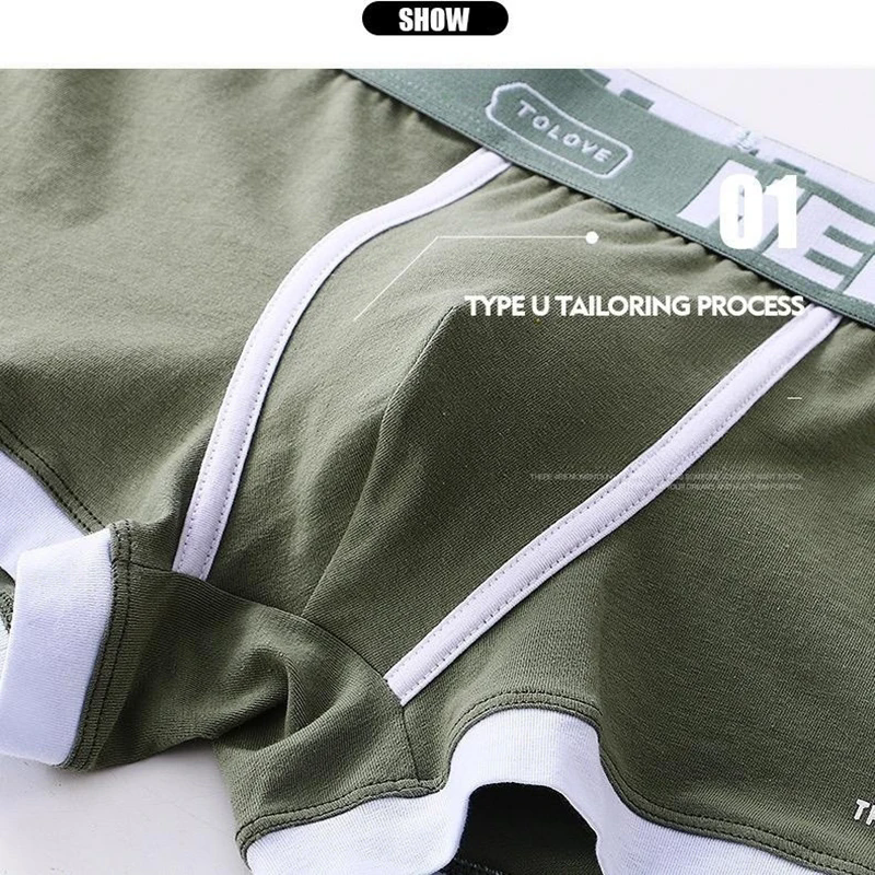 1Pcs 남자 코 튼 복서 반바지 팬티 속옷 3 색 L XL 2XL 3XL 부드러운 편지 벨트 통기성 부드러운 패션 스포츠
