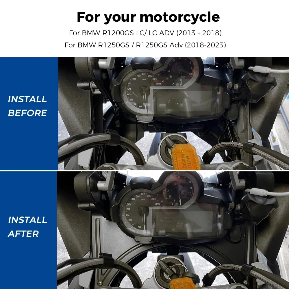 2023 Motorcycle Cockpit Fairing For BMW R1200 R1250GS ADV Adventure R1250 GS 2018 - 2022 R1200GS LC Forkshield Updraft Deflector