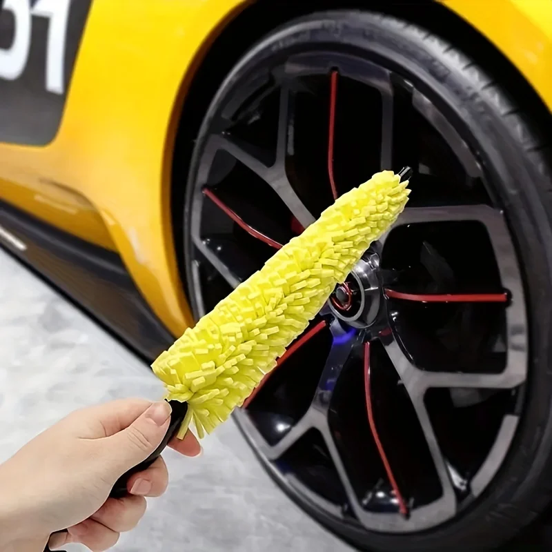 1pc tire rim cleaning tool: effortlessly cleans car wheels, practical and convenient