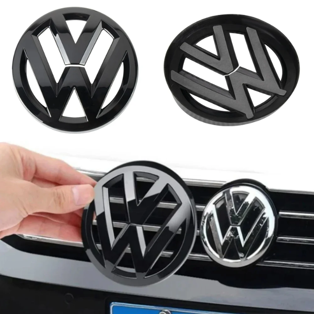2szt Przedni grill samochodowy / tylny emblemat Pokrywa Logo Naklejka Do Volkswagen VW POLO Scirocco GOLF 5 6 7 8 MK5 MK6 MK7 MK8 sportvan