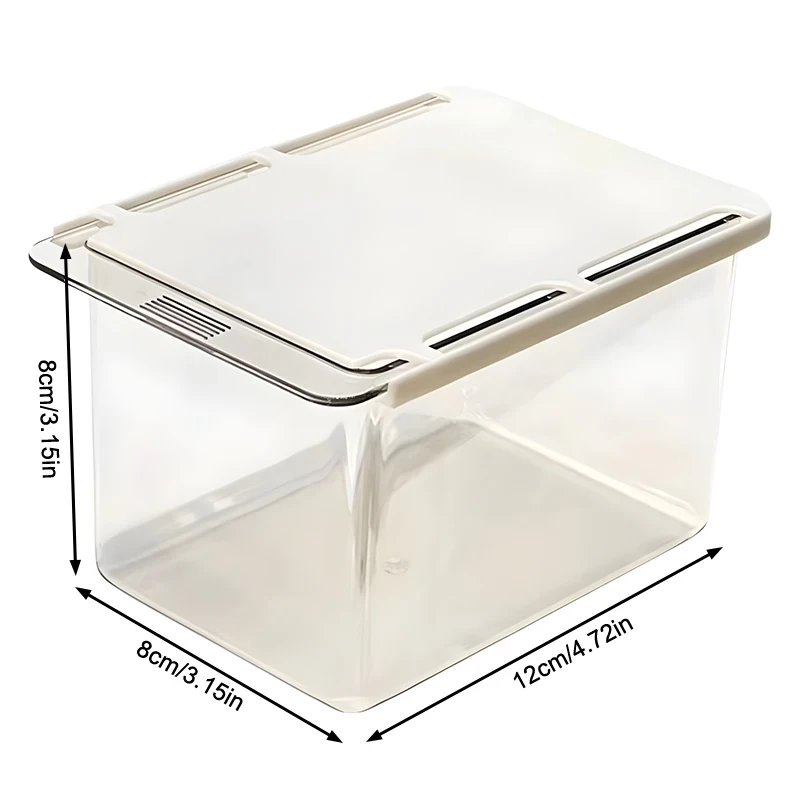 Palo de algodón transparente para baño, caja de almacenamiento estilo cajón extraíble para baño, maquillaje de algodón, debajo del gabinete con espejo