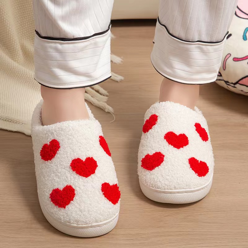 Pantoufles à semelle souple pour femmes, pantoufles d'hiver chaudes et antidérapantes pour la maison, Texture de merde confortable pour femmes