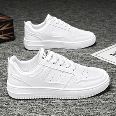 Herenschoenen Explosie Dikke zolen Leer Kleine witte schoenen Trendy herenschoenen met modieuze boardschoenen Straat-casual schoenen