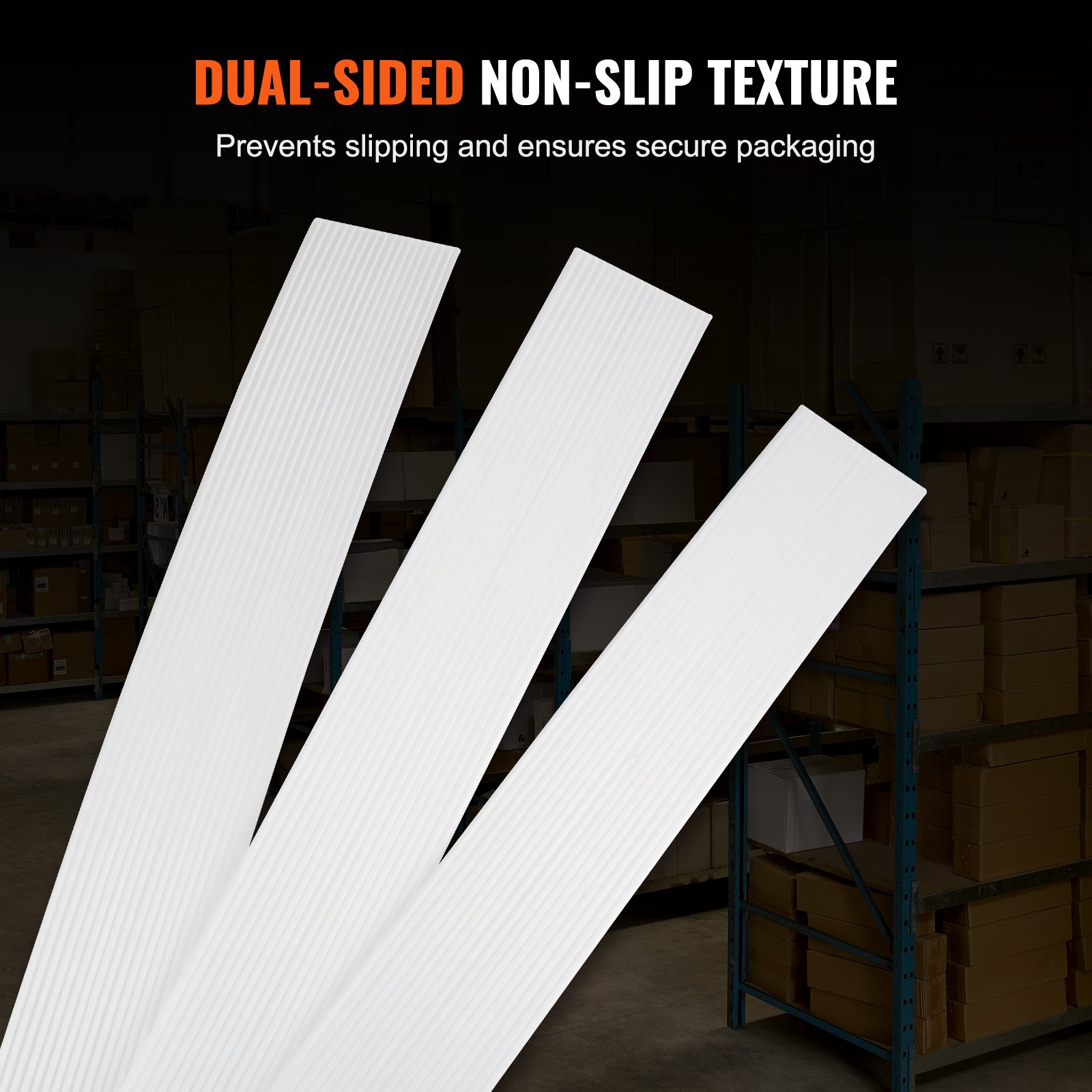 VEVOR Packaging Rollo de flejes tejidos 1/2" x 0,03" x 660' Correa de bandas 882 lbs