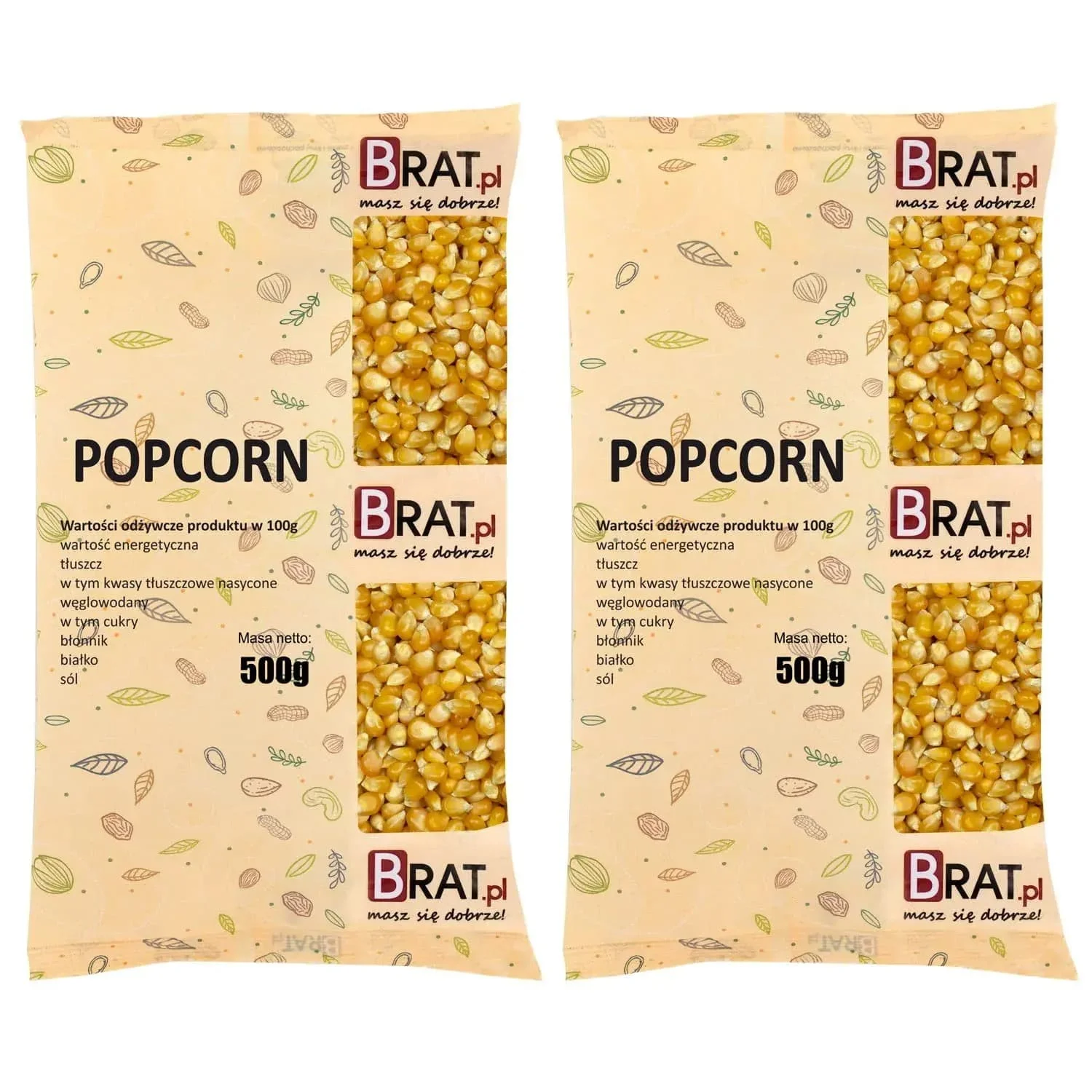Popcorn 1kg (2x500g)