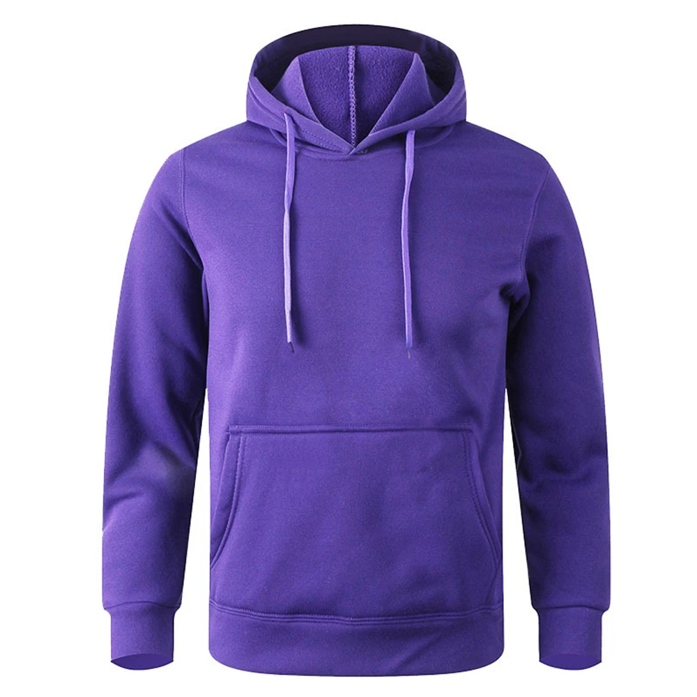 Sudadera cálida para hombre y mujer, ropa informal de Color sólido, jerséis deportivos, sudaderas con capucha con bolsillo para Fitness, multicolor