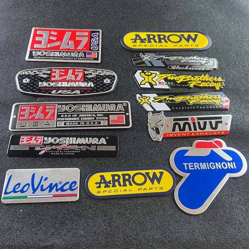 Motorcycle Accessories Aluminum Alloy Exhaust Pipe Sticker Decals Heat Resistant Waterproof For YOSHIMURA ARROW Brother