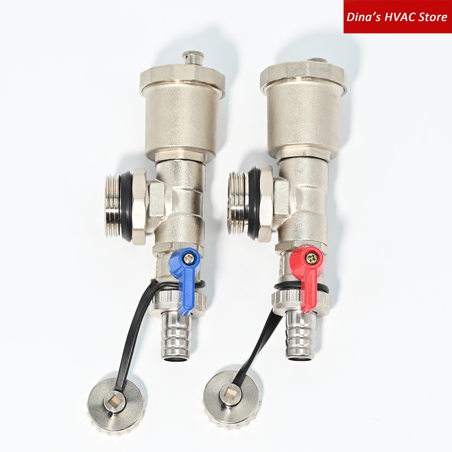 Пара/G1" Конечный элемент для коллектора с автоматическим воздухоотводчиком и дренажным краном