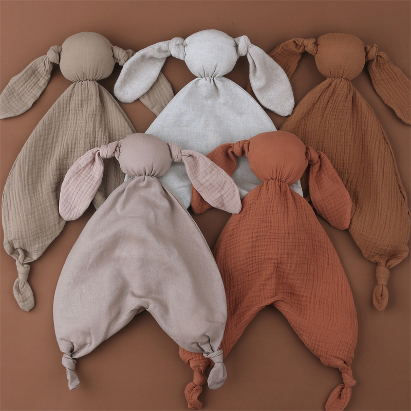 Weiche Neugeborene Baby Schlafen Puppen Kinder Cartoon Tier Bad Handtuch Schlaf Spielzeug Beruhigen Beschwichtigen Handtuch Lätzchen Spucktuch Baby Zubehör