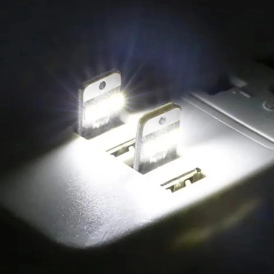 20 パックブックライトミニ夜間照明 2835SMD ブックランプ電球 5V 0.2W LED USB ライト電源銀行コンピュータラップトップ用