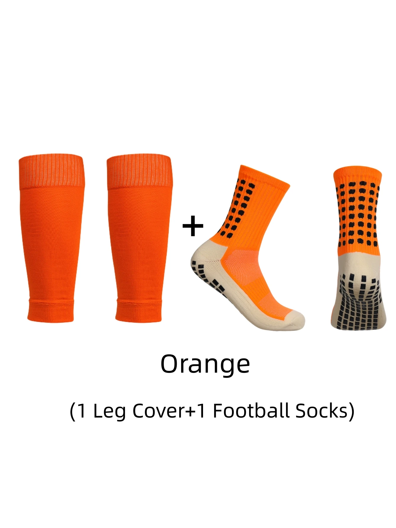 1 Paar klassische Anti-Rutsch-Fußballsocken mit Klebepunkt und Beinschutzsocken