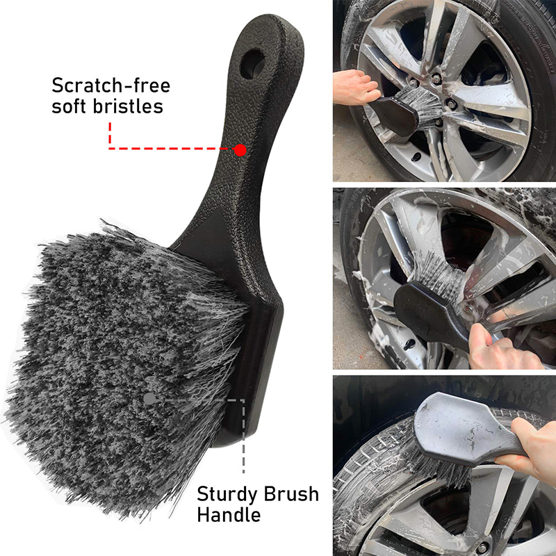 SEAMETAL Auto Reifen Felge Reinigung Pinsel Detaillierung Pinsel Waschen Pinsel Werkzeug Universal Rad Reifen Auto Reinigung Zubehör