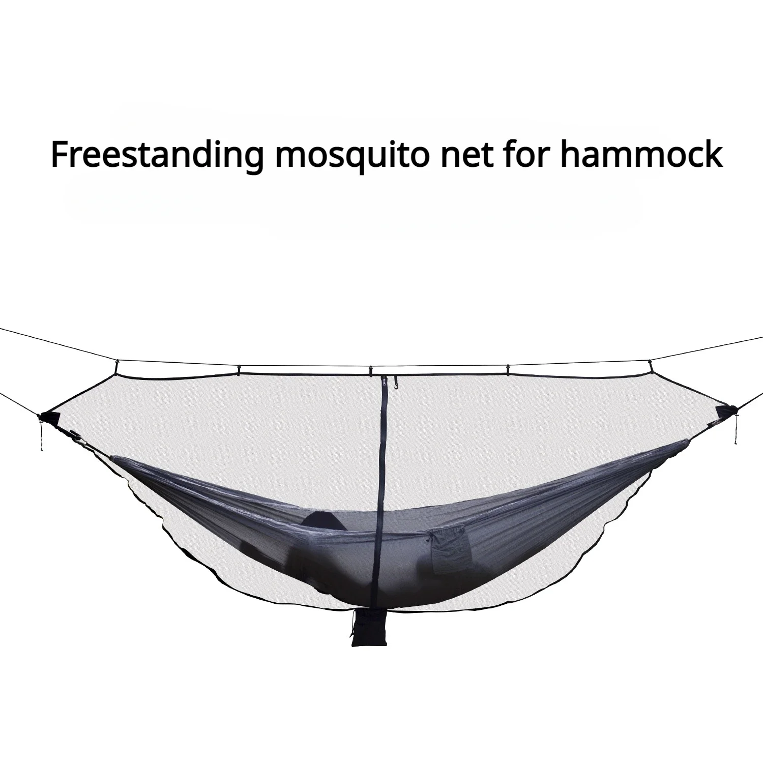 Portátil Pendurado Mosquito Net Bugs Net, Camping Hammock, Equipamento de Viagem ao Ar Livre, Leve, Portátil