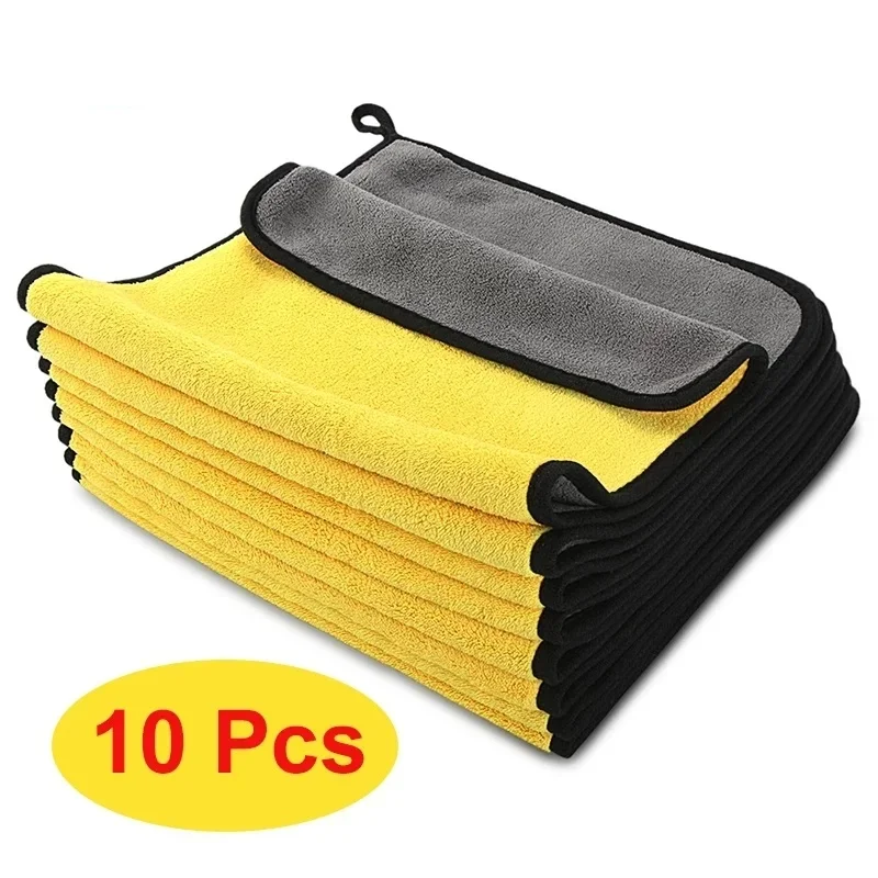 3/5/10 pcs Extra Soft Car Wash Microfiber Towel Car Cleaning Drying Cloth Car Care Cloth Detailing Car WashTowel