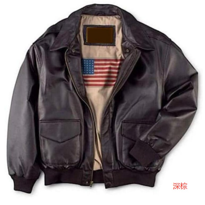 Herren Winter Oversize Air Force Lederjacken Männer Retro Casual Pilot PU Ledermäntel Outdoor Militär Winddicht Bomber Outwear