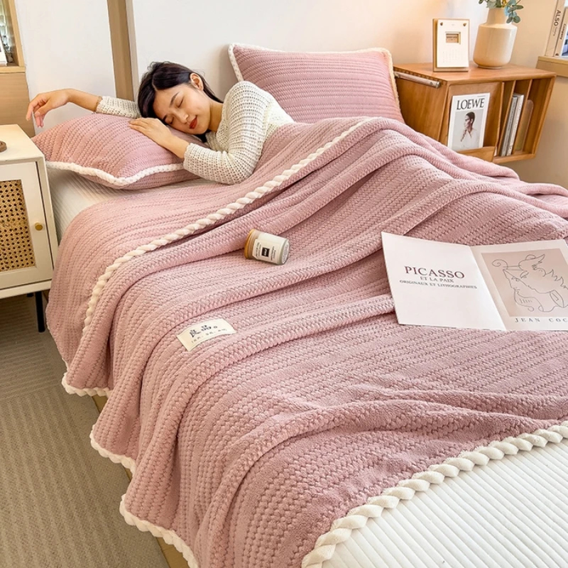 Clearance_Throw Blanket for Sofa Winter Blanket King Size Home Warm Plaid Comforter Bedspread Bedding Sheet_Continuous updates