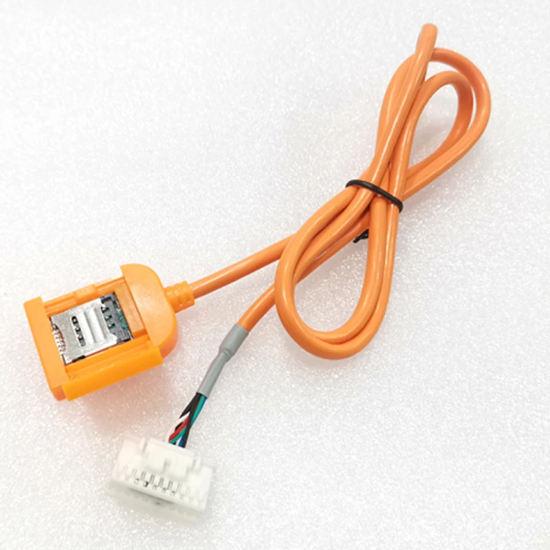Adapter gniazda karty Sim dla Android Radio Multimedia Gps 4G 20pin złącze kabla akcesoria samochodowe przewody część zamienna